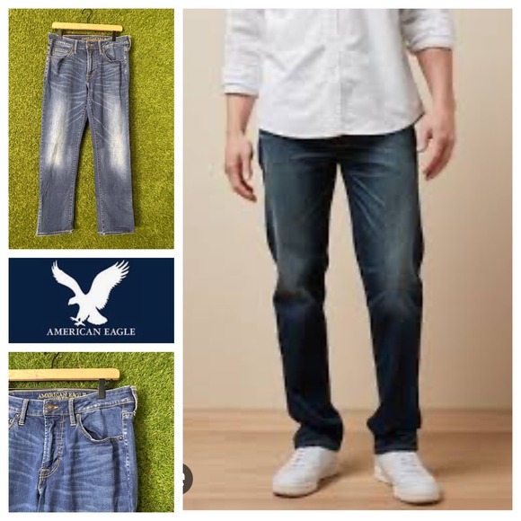 American Eagle Original Straight Extreme Flex Jeans 31x32 - Picture 1 of 9